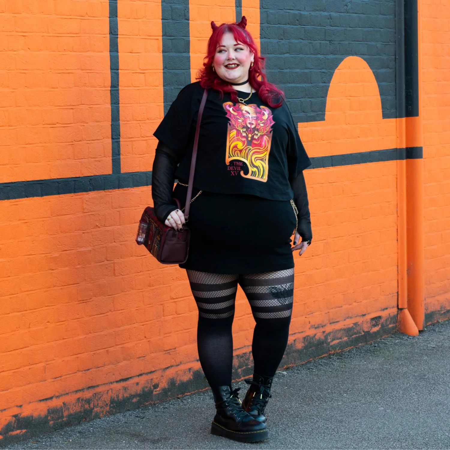 Major Arcana Boxy Tee - XV The Devil - Image 8