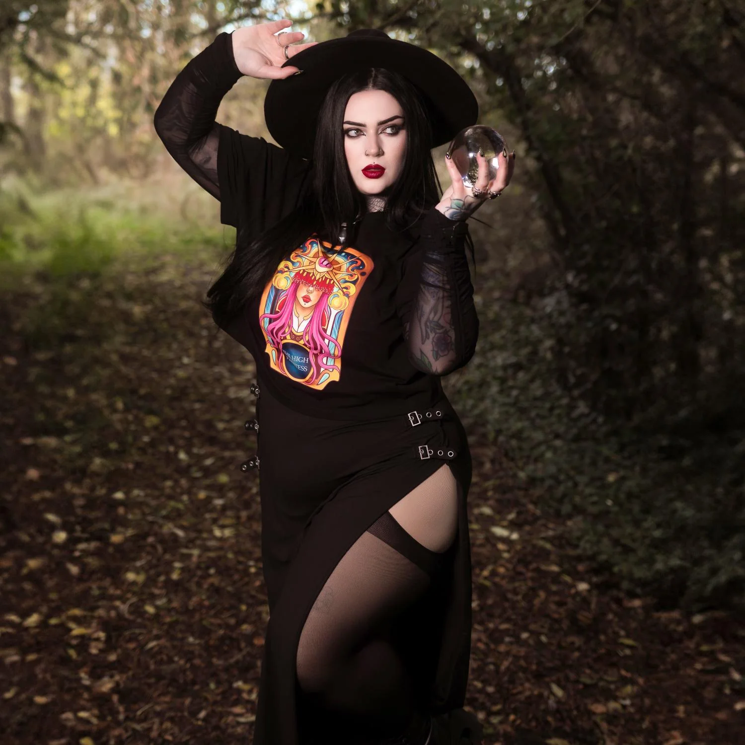 Major Arcana Boxy Tee - II The High Priestess - Image 10