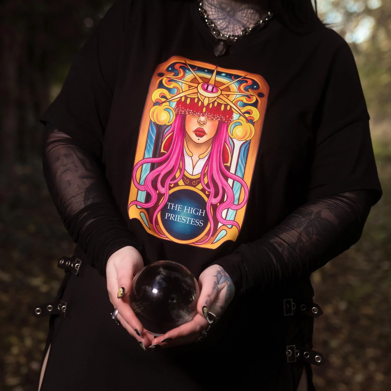 Major Arcana Boxy Tee - II The High Priestess - Image 15
