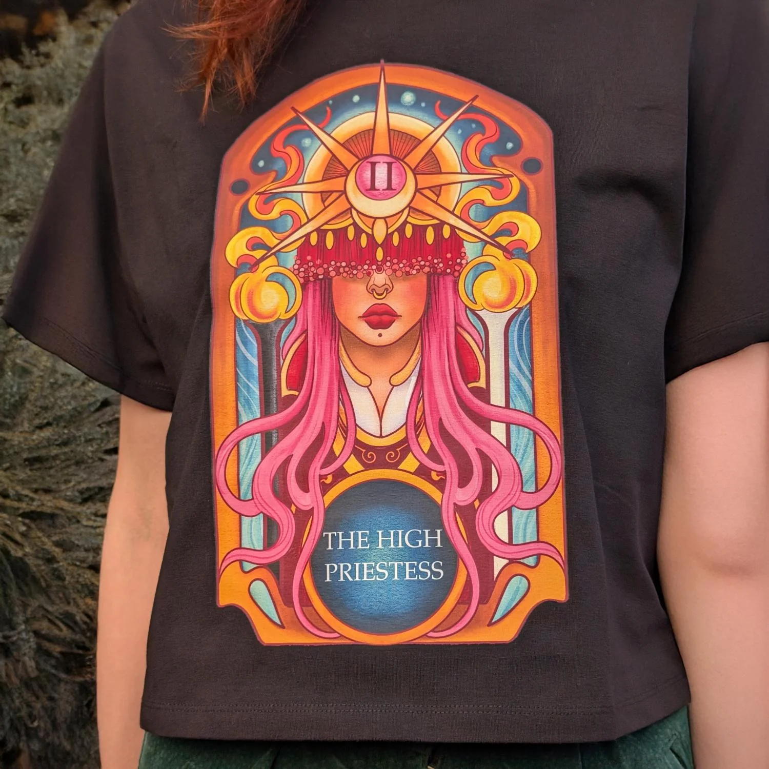 Major Arcana Boxy Tee - II The High Priestess - Image 16
