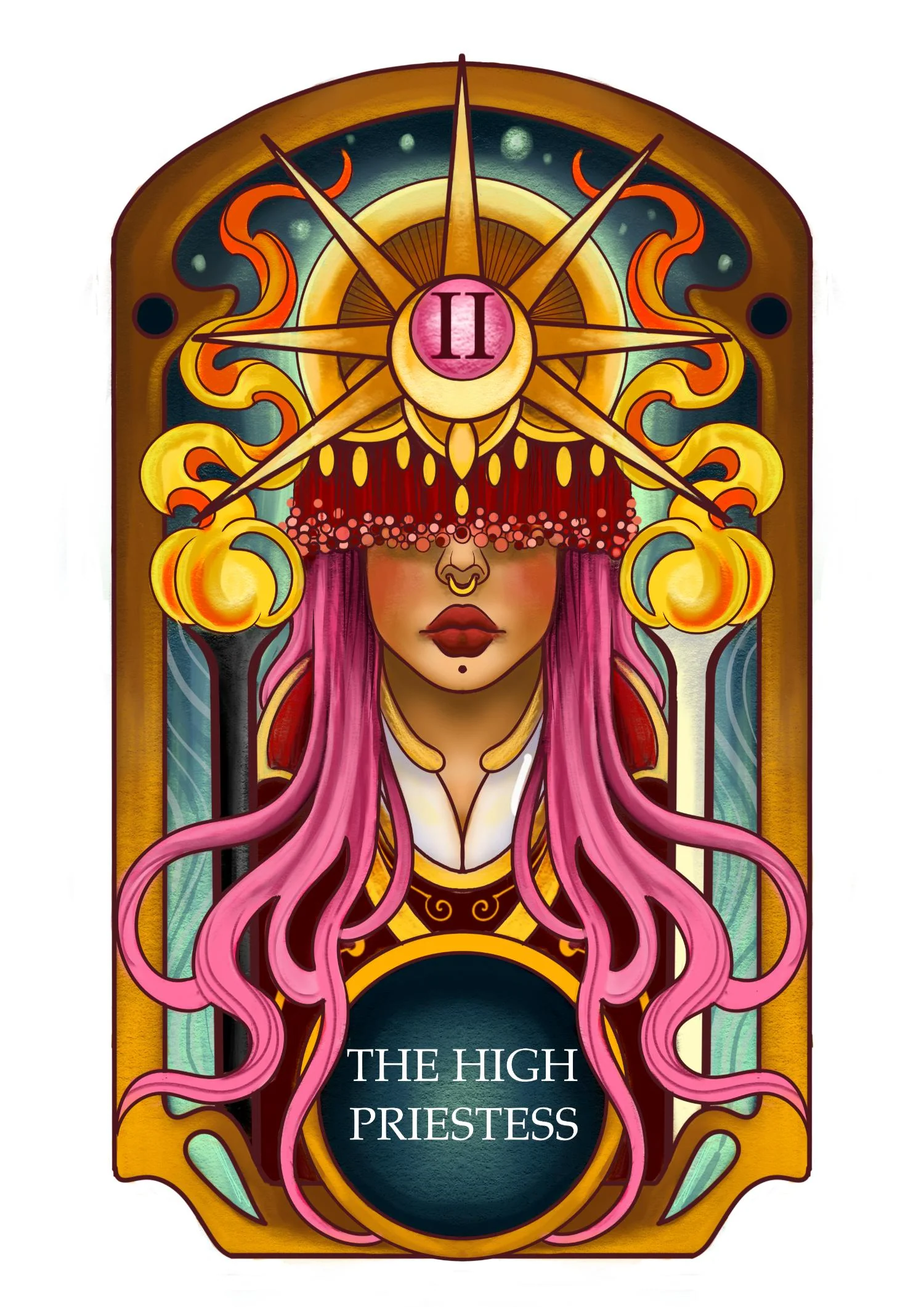 Major Arcana Boxy Tee - II The High Priestess - Image 17