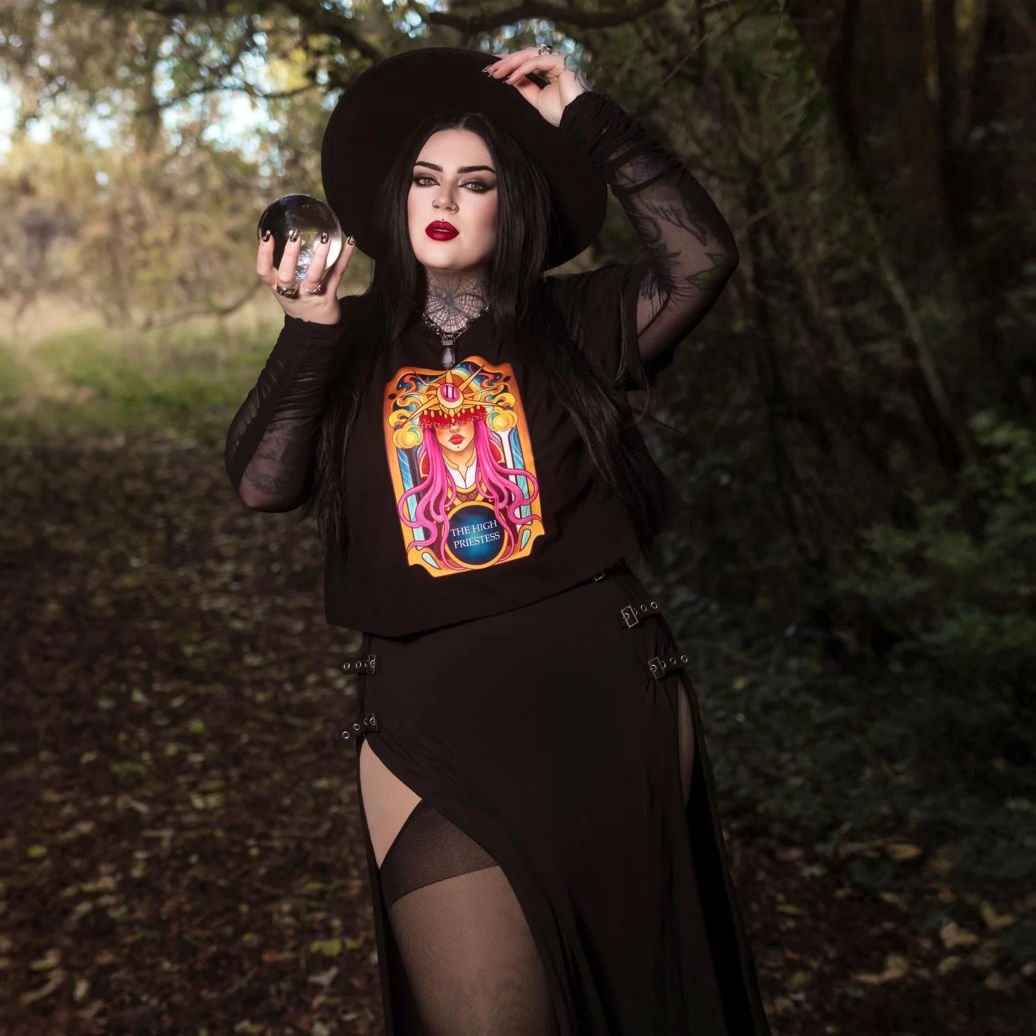 Major Arcana Boxy Tee - II The High Priestess - Image 18