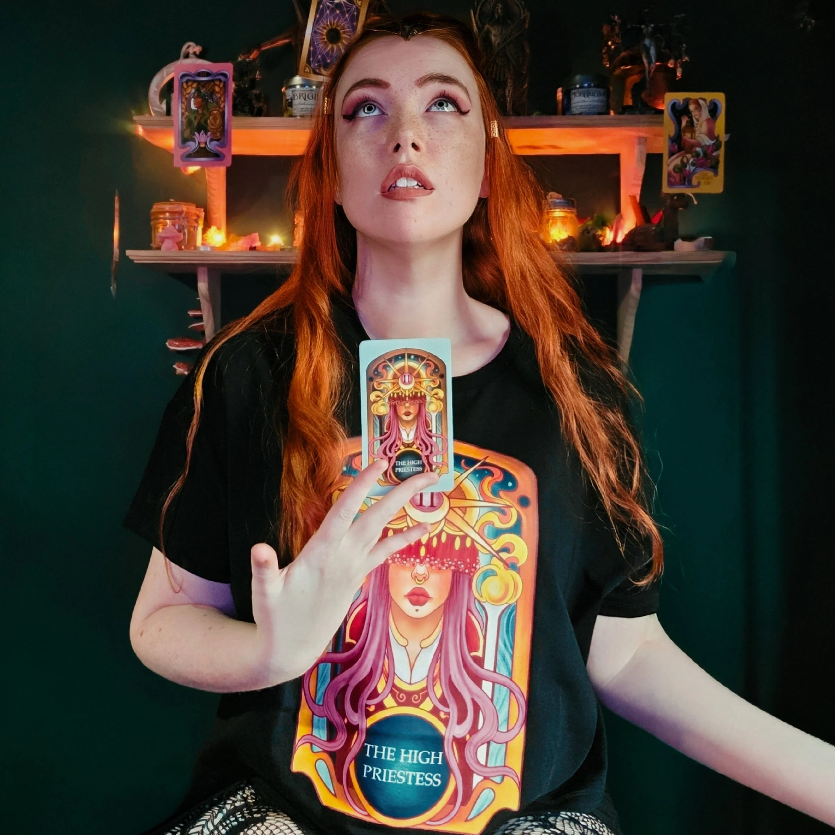 Major Arcana Boxy Tee - II The High Priestess - Image 2