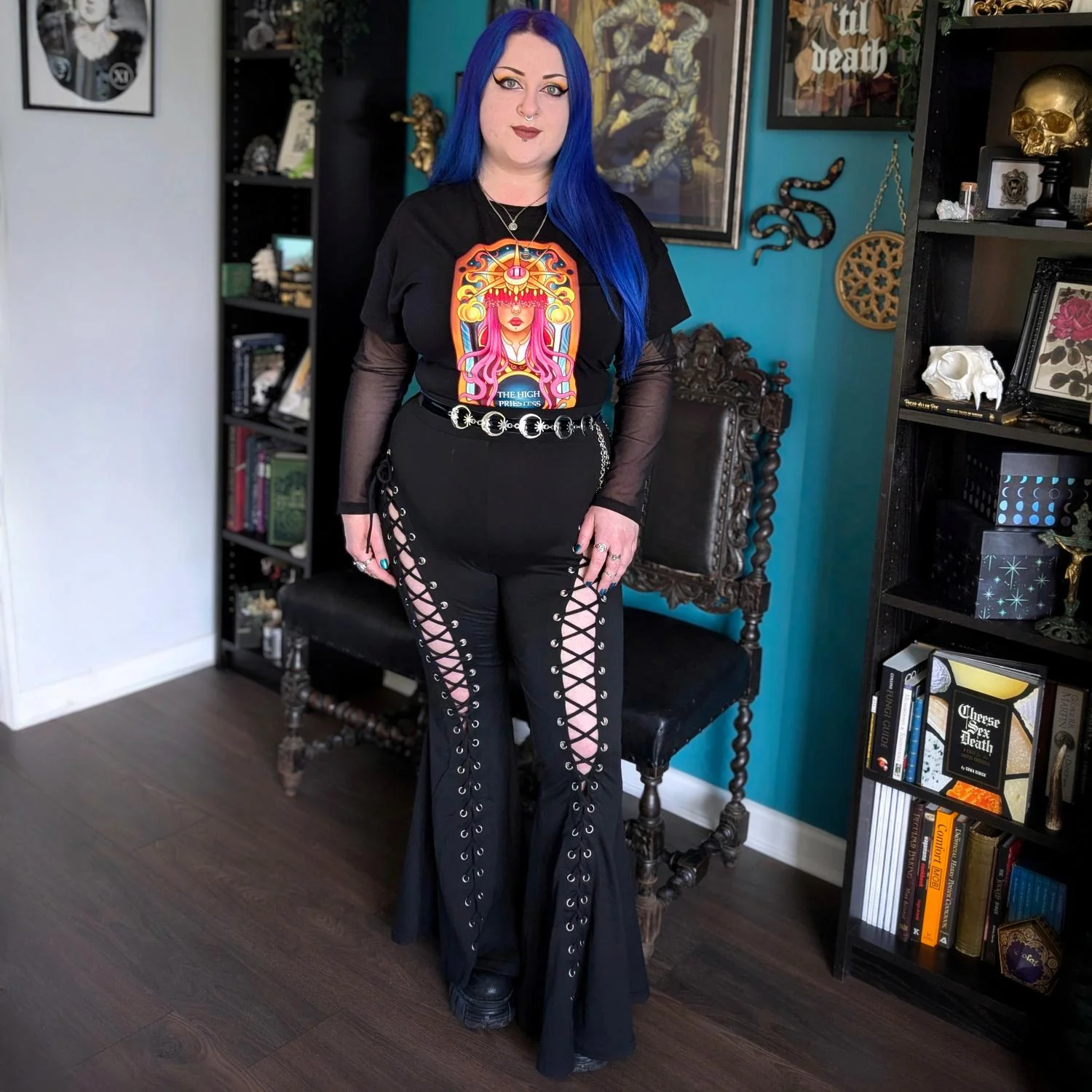 Major Arcana Boxy Tee - II The High Priestess - Image 22