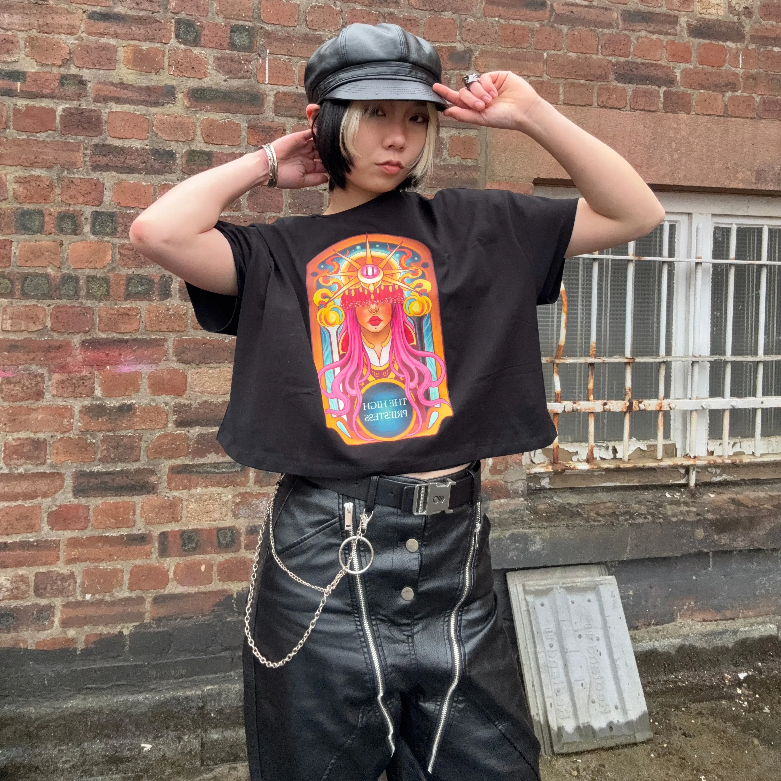 Major Arcana Boxy Tee - II The High Priestess - Image 5