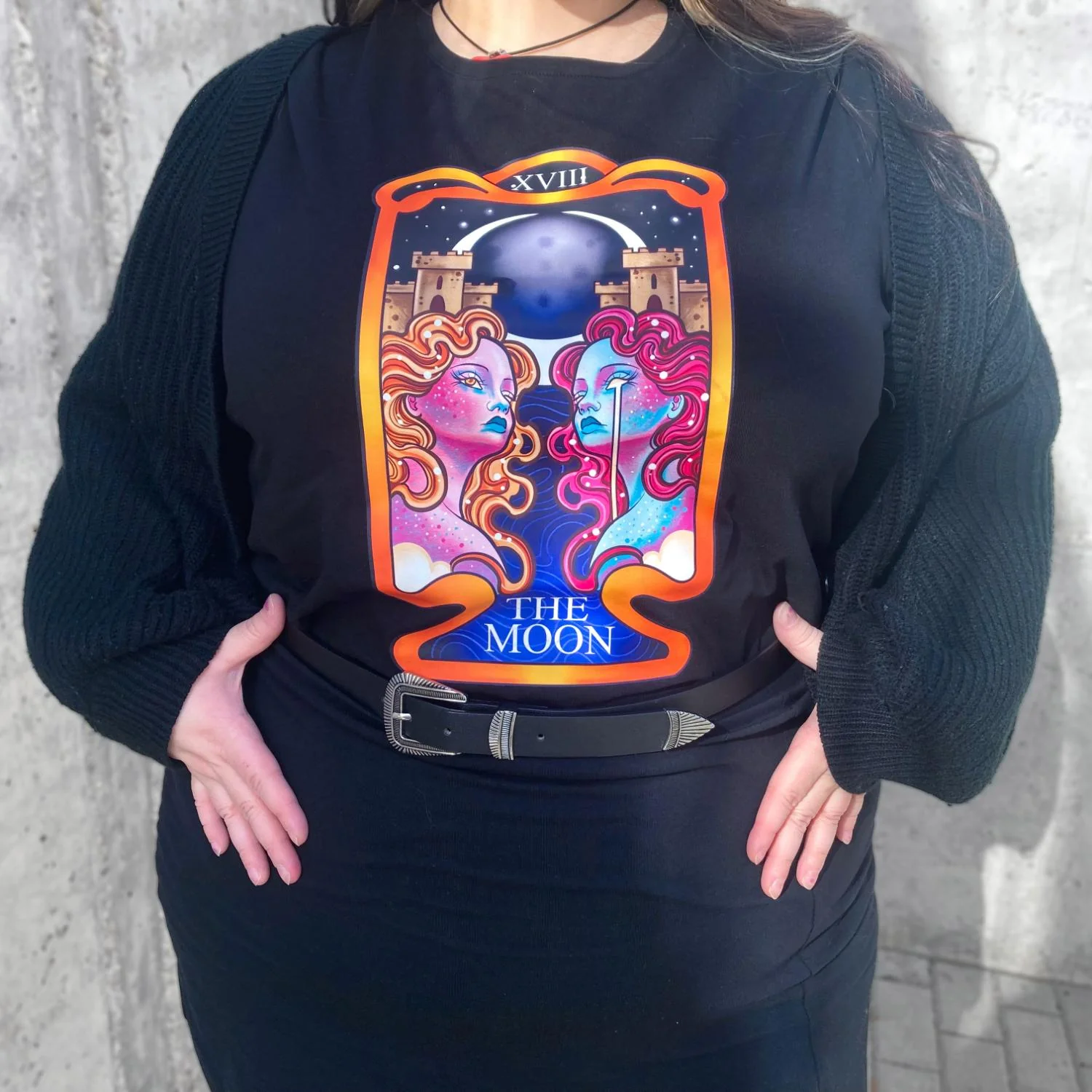 Major Arcana Baby Tee - XVIII The Moon - Image 15