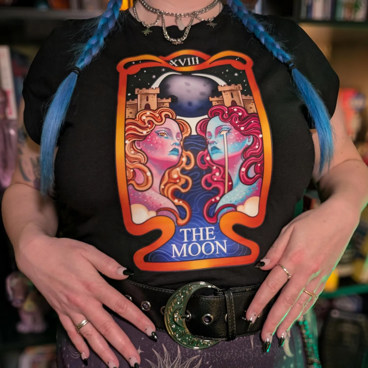 Major Arcana Baby Tee - XVIII The Moon - Image 17