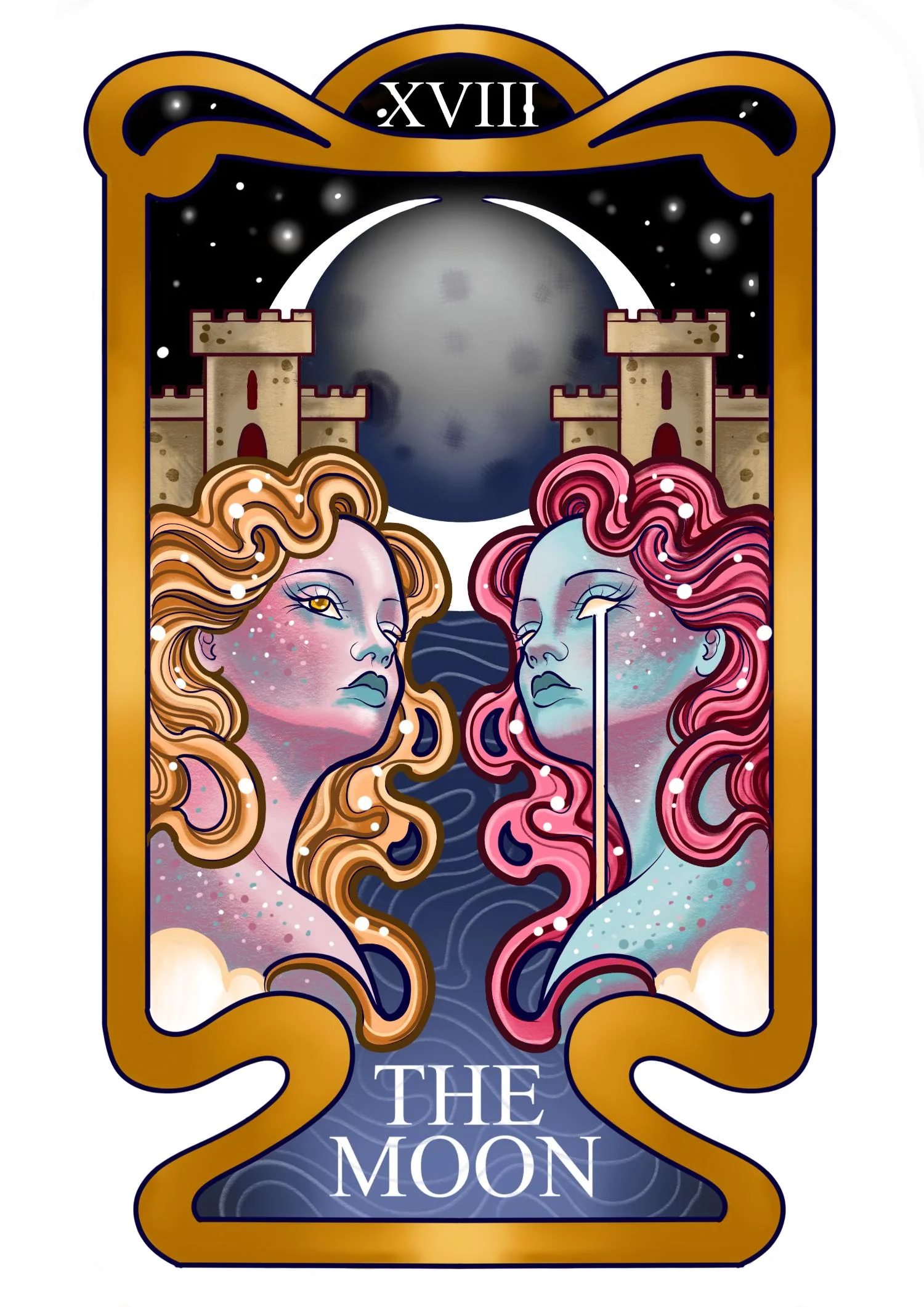 Major Arcana Baby Tee - XVIII The Moon - Image 21