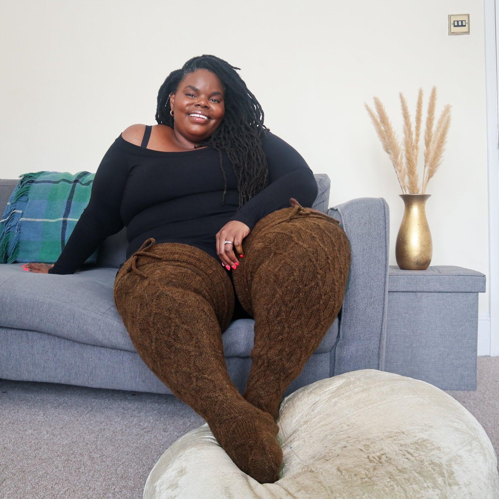 Thigh High Socks - Hot Chocolate - Image 3
