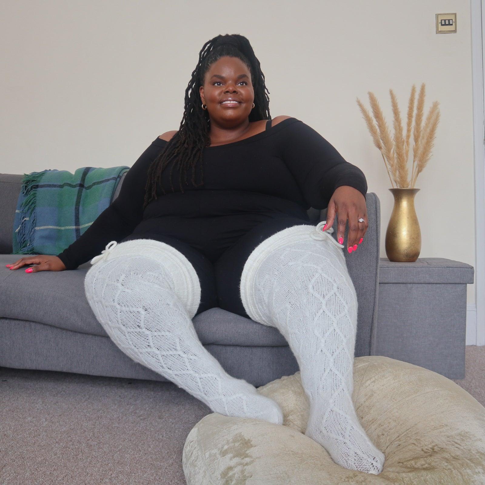 Thigh High Socks - Snowball - Image 8
