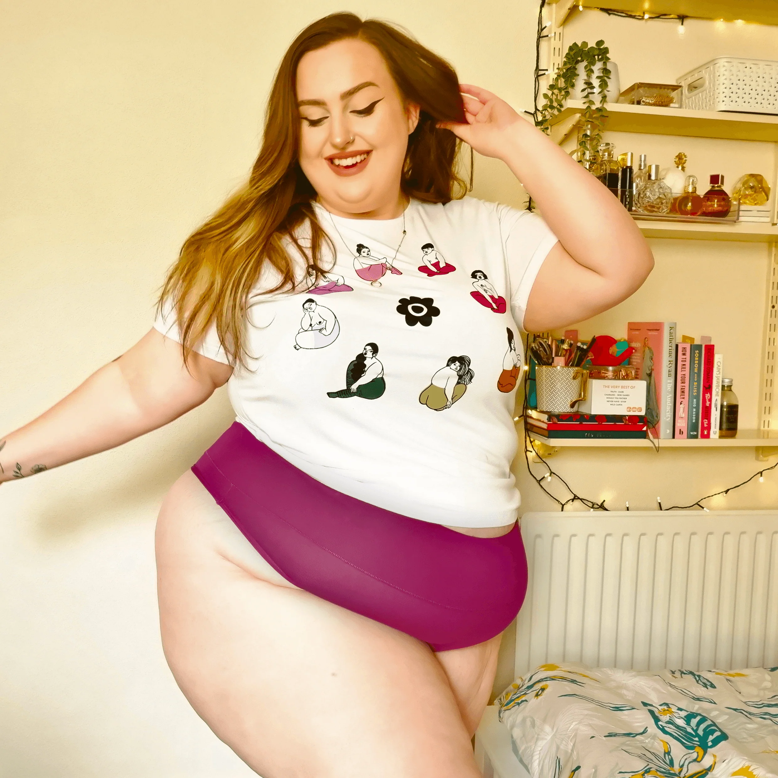 Organic Cotton Thong - Figgy Pudding - Image 6