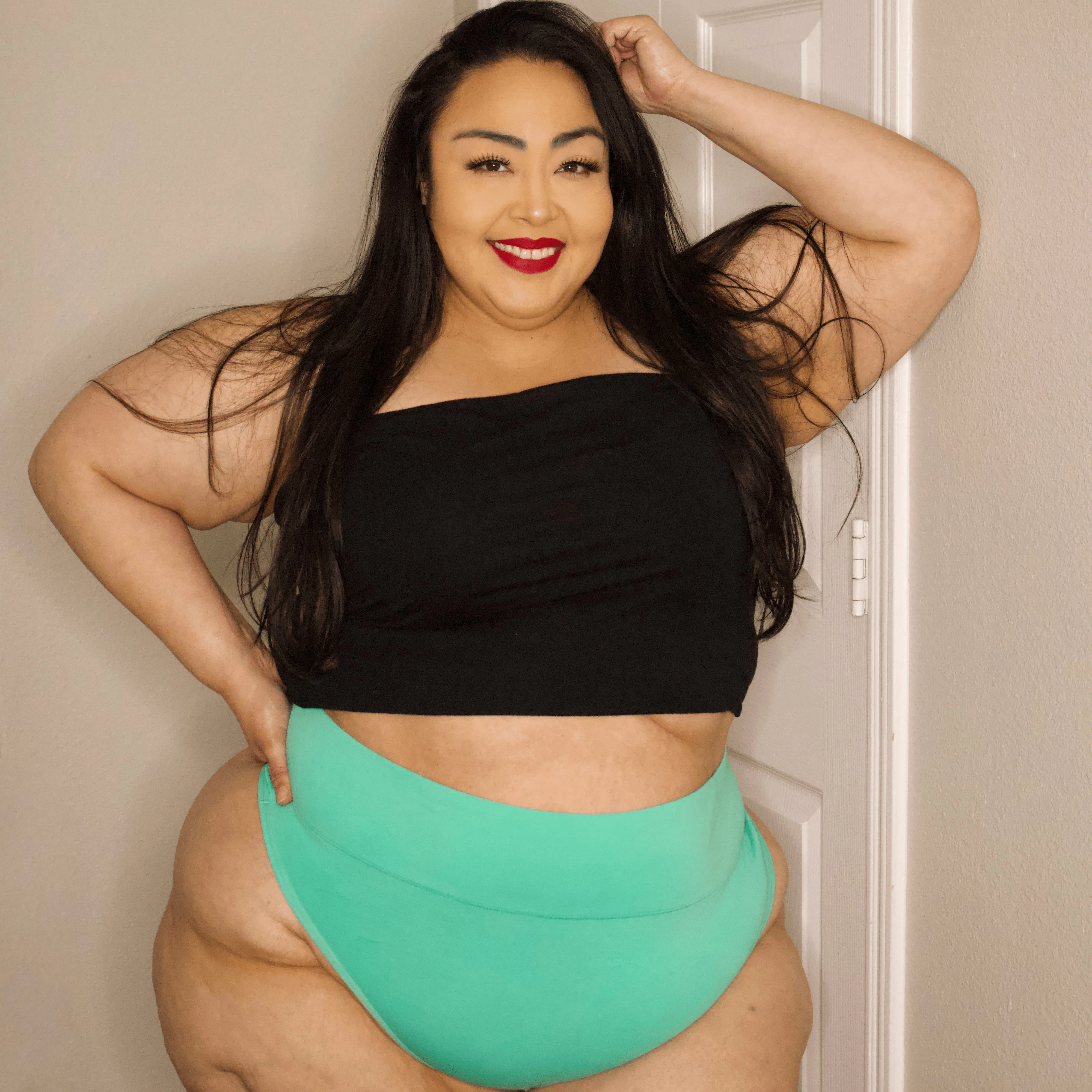 Organic Cotton Thong - Mint - Image 2