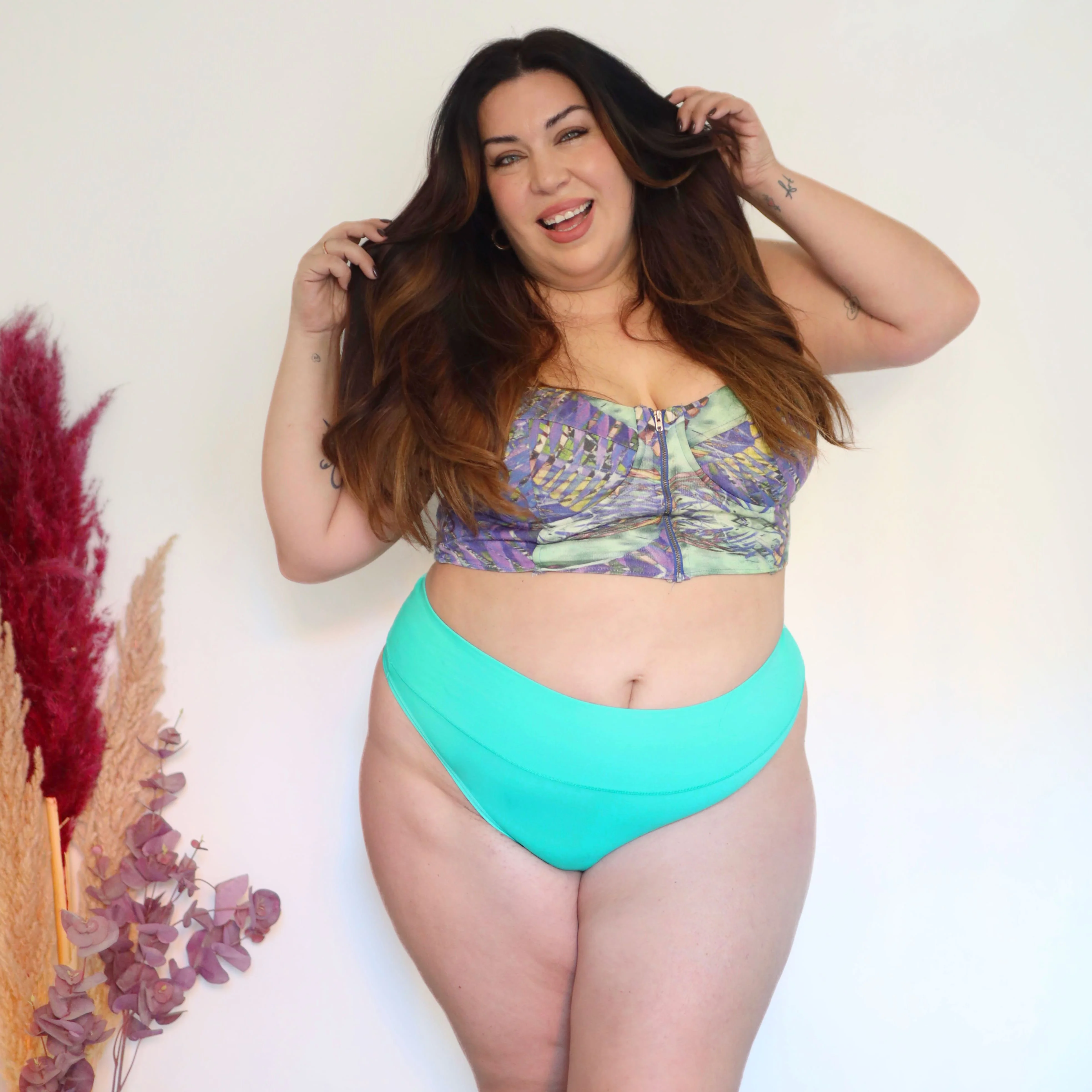 Organic Cotton Thong - Mint - Image 3