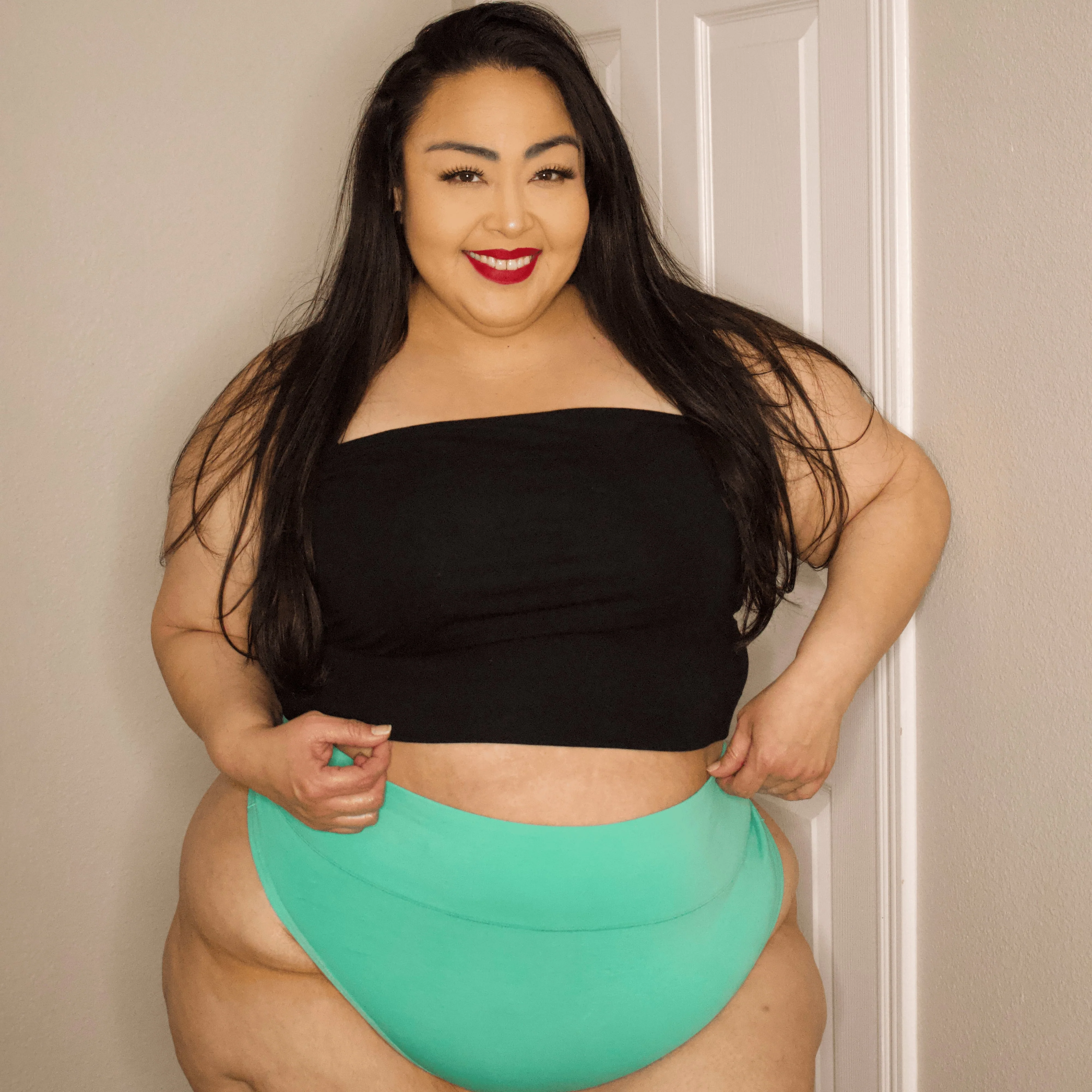 Organic Cotton Thong - Mint - Image 7
