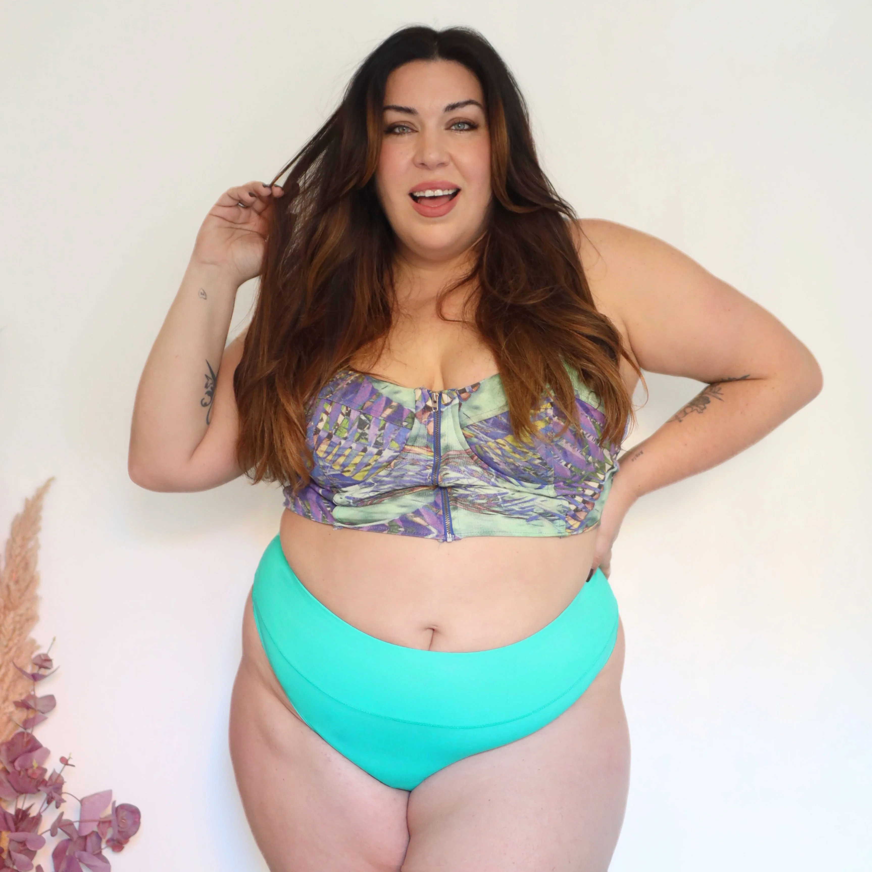 Organic Cotton Thong - Mint - Image 8