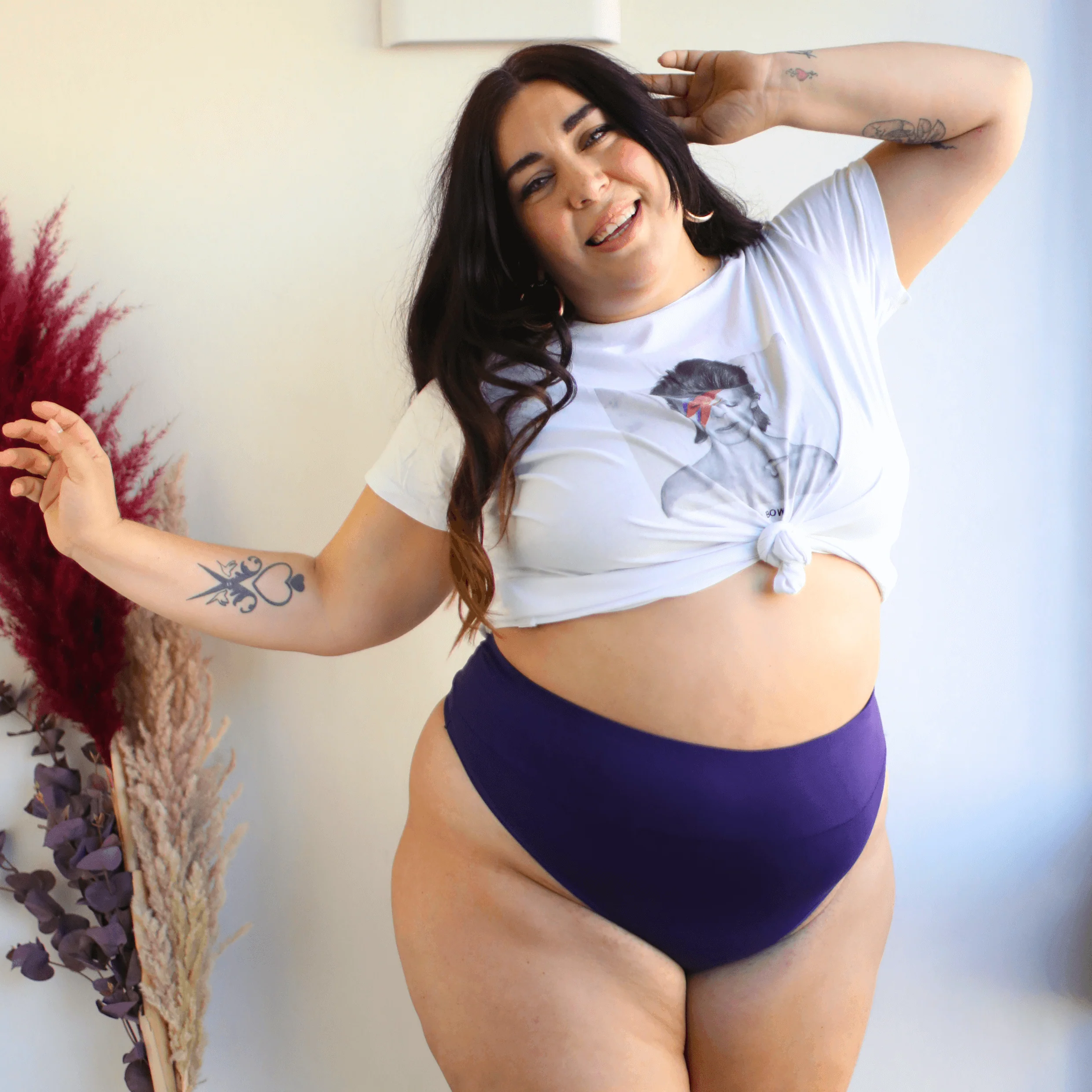 Organic Cotton Thong - Suffragette Purple - Image 3