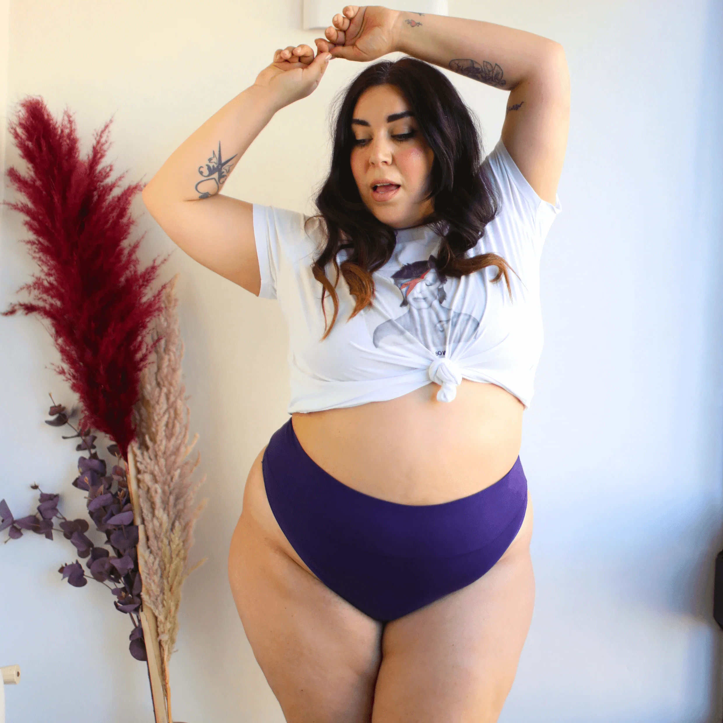 Organic Cotton Thong - Suffragette Purple - Image 6