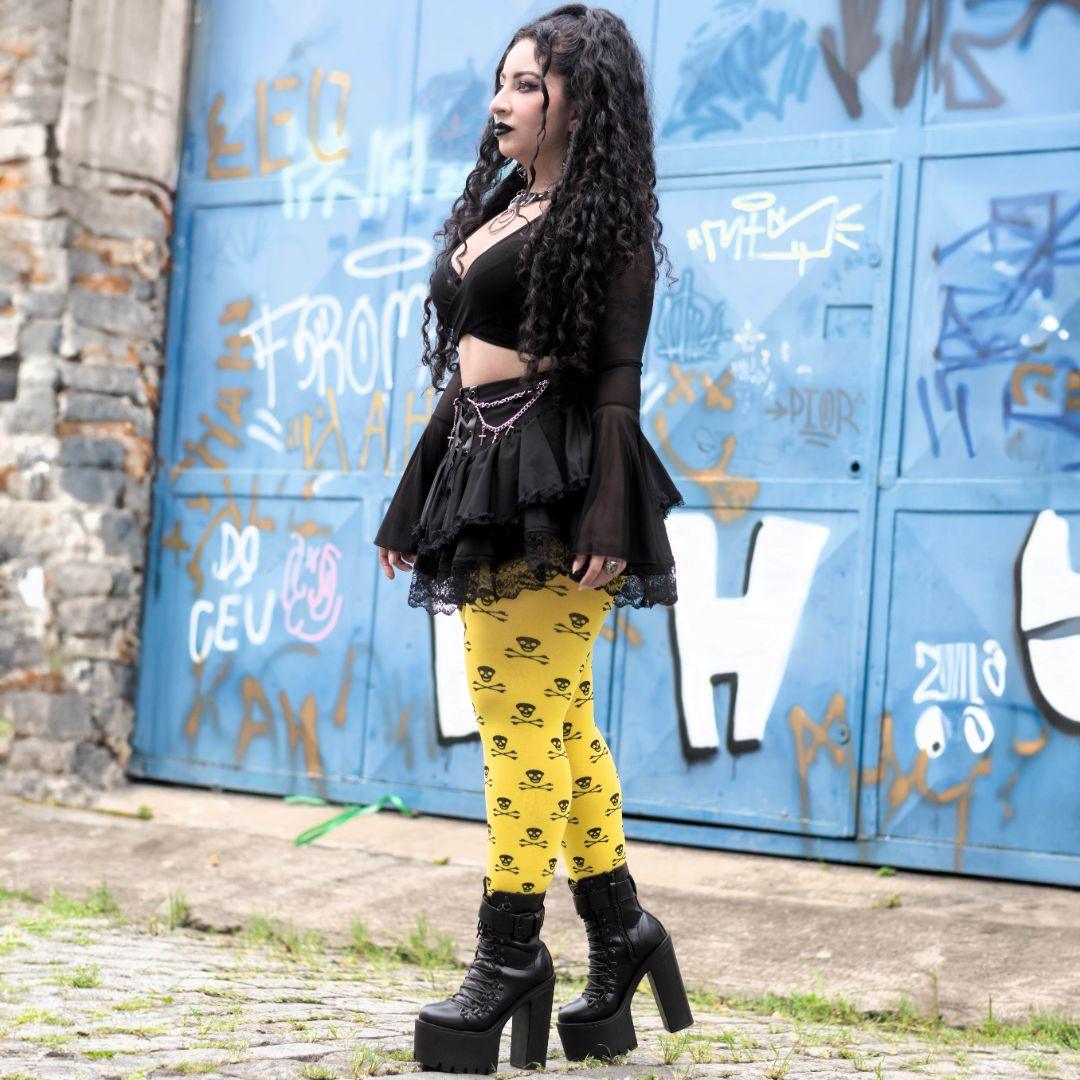 Opaque Tights Skullz - Toxic - Image 12