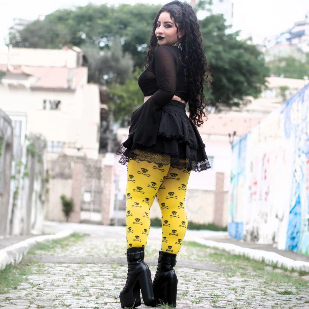 Opaque Tights Skullz - Toxic - Image 8