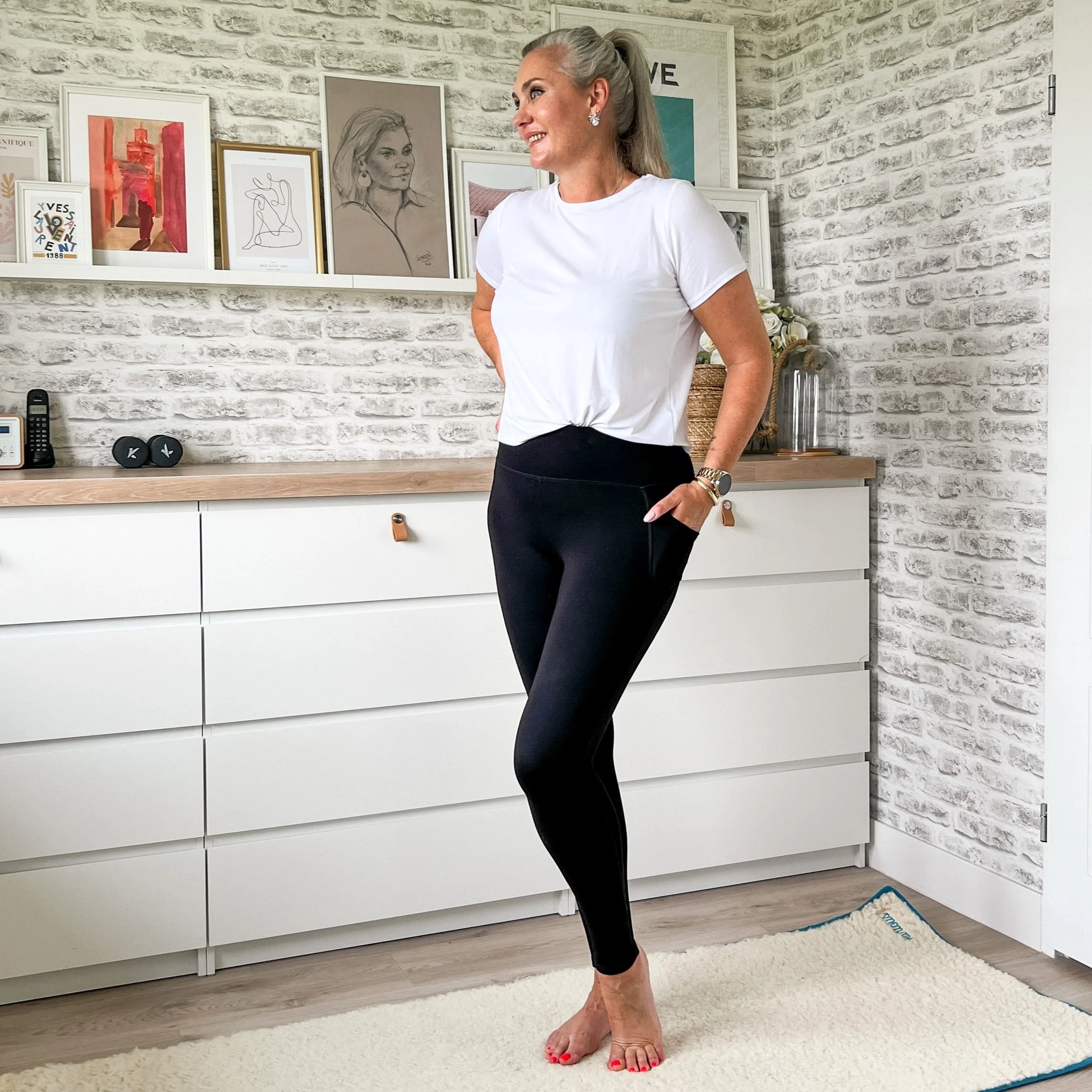 Squat-Proof Leggings - Black - Image 3