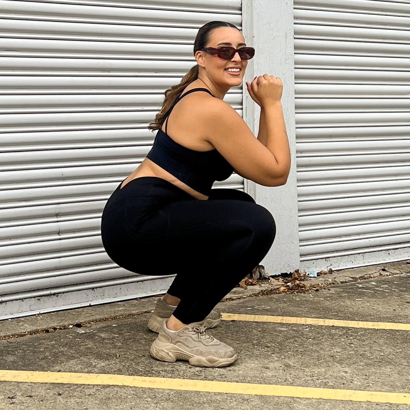 Squat-Proof Leggings - Black - Image 7