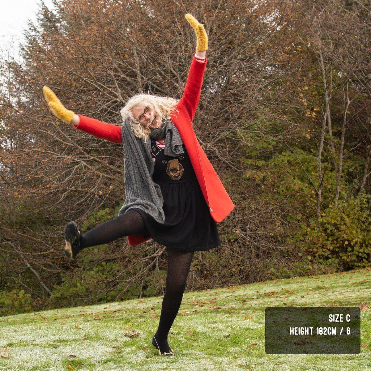 Merino Wool Tights - Black - Image 8