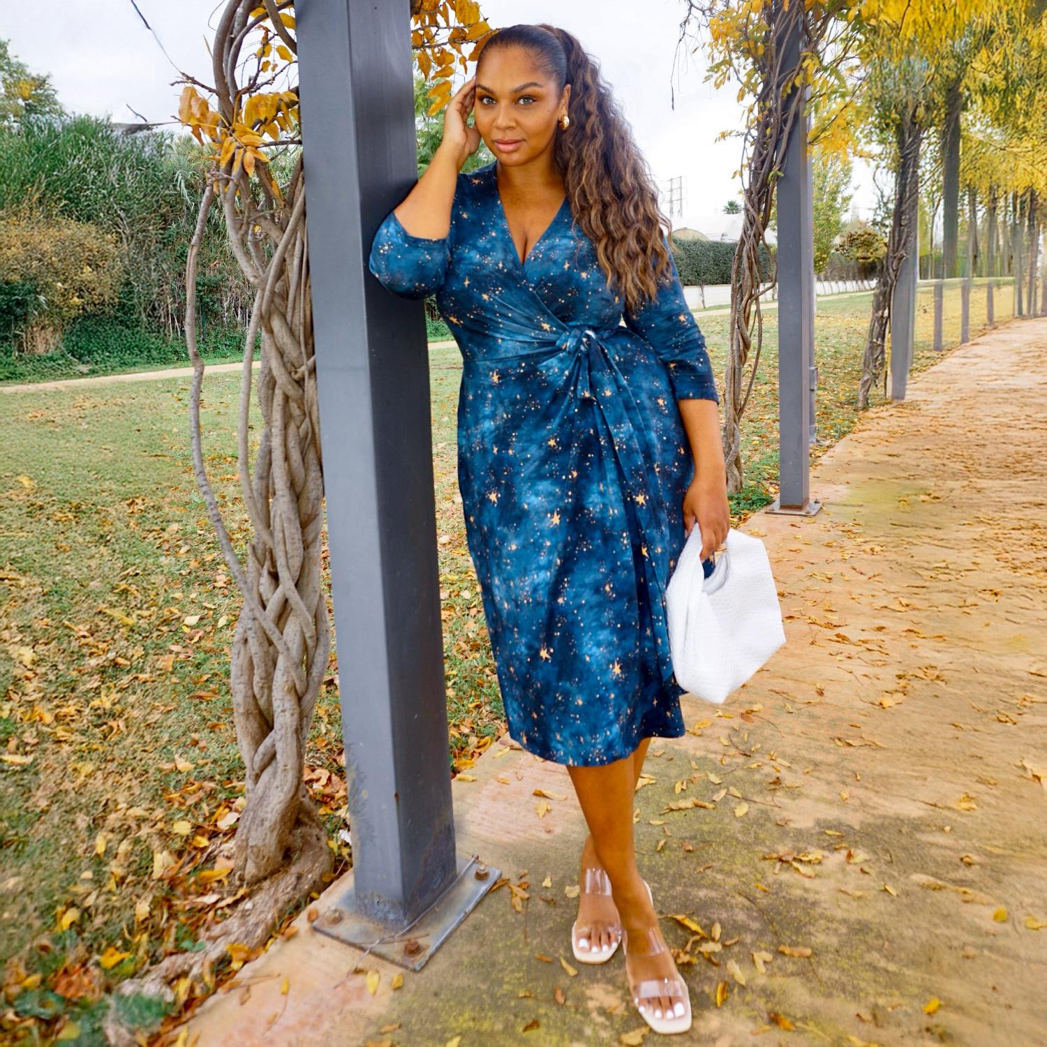 Nebula Wrap Dress - Image 13