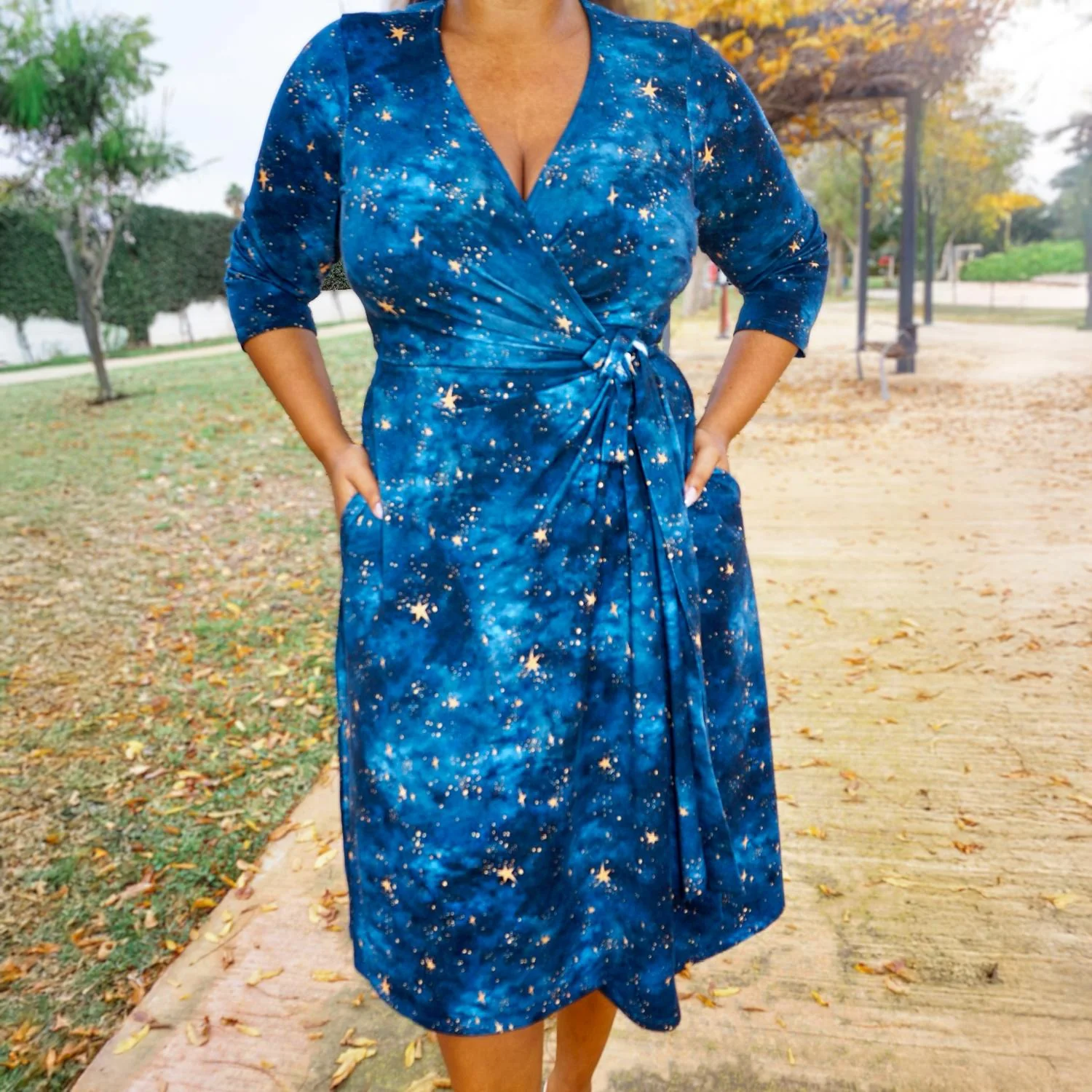 Nebula Wrap Dress - Image 9