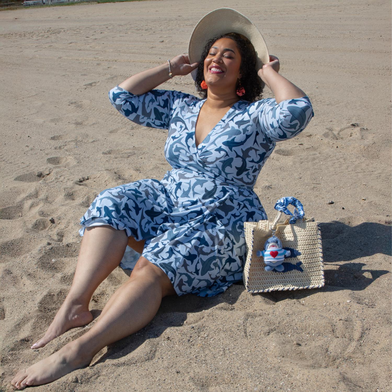 Wrap Dress - Sharks - Image 12