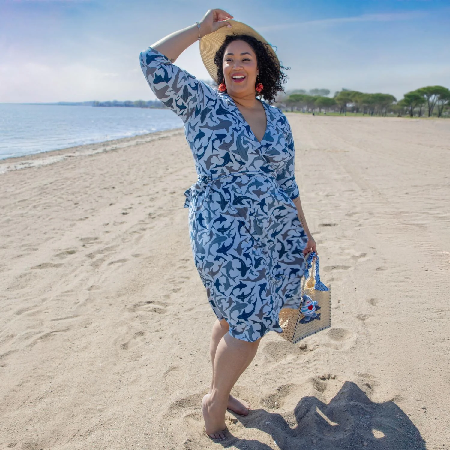 Wrap Dress - Sharks - Image 15