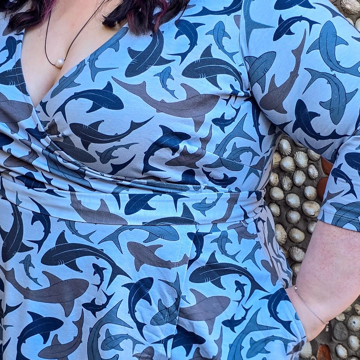 Wrap Dress - Sharks - Image 5
