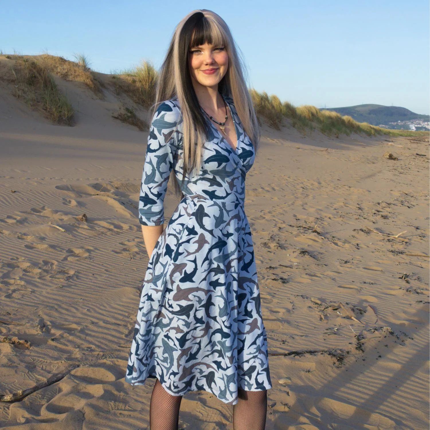 Wrap Dress - Sharks - Image 6