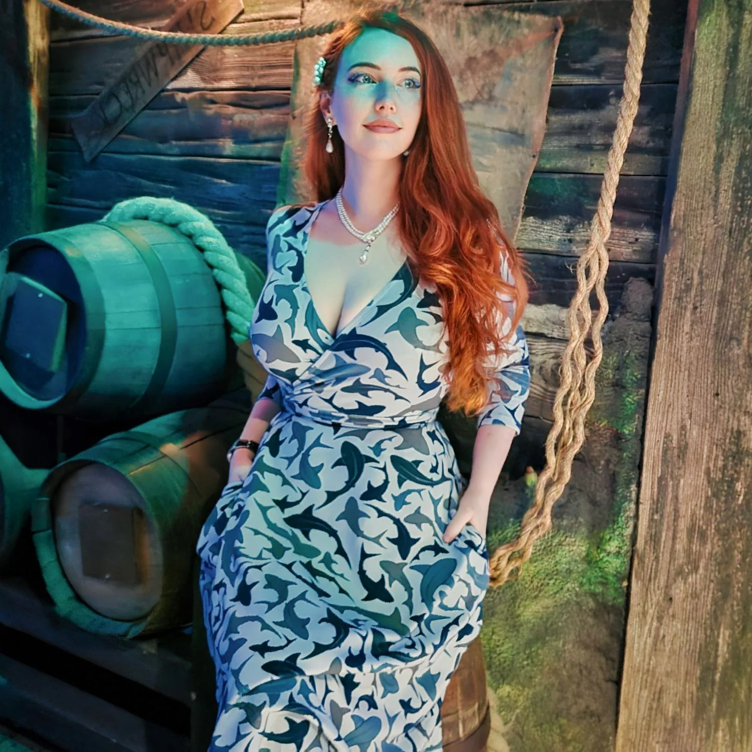 Wrap Dress - Sharks - Image 7