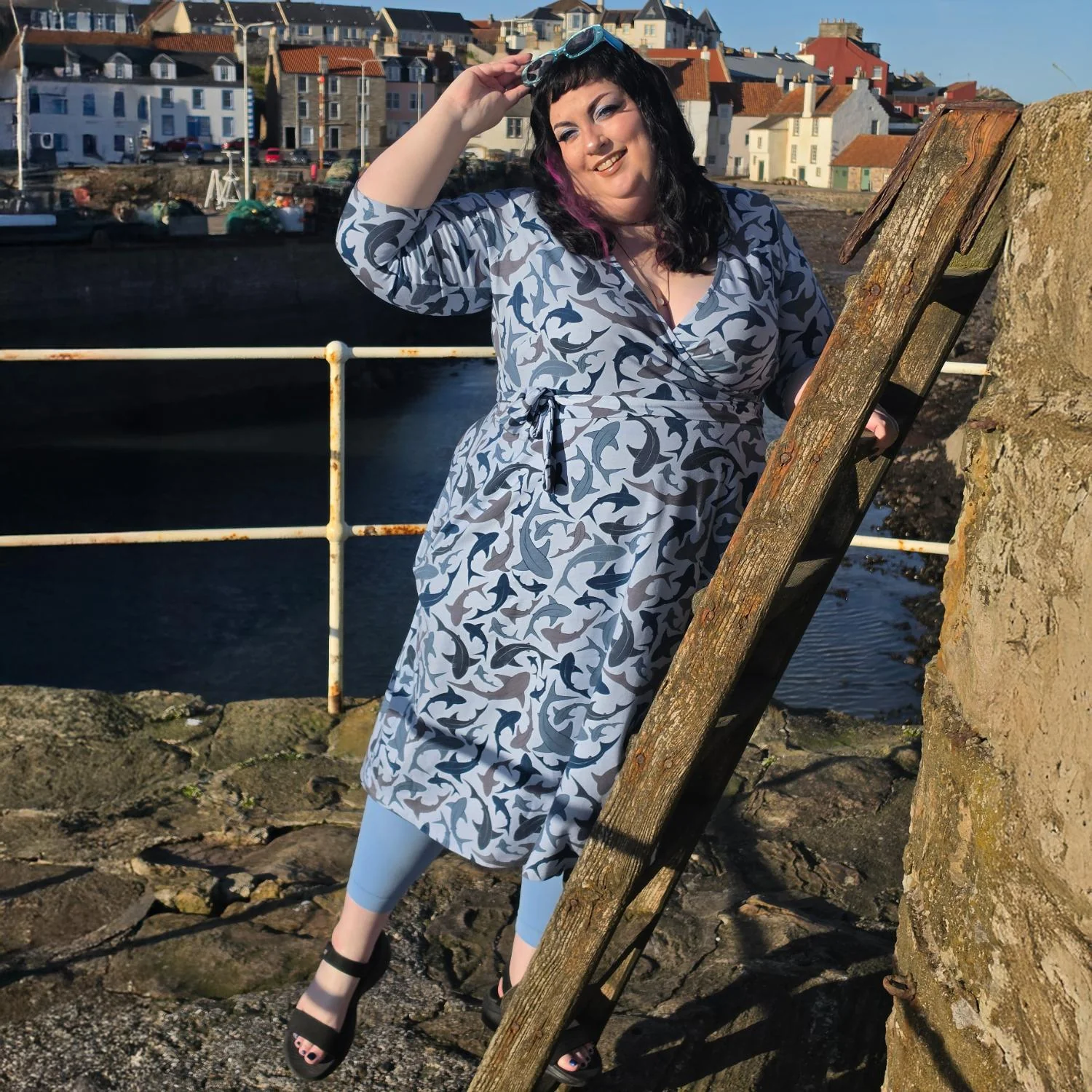 Wrap Dress - Sharks - Image 9