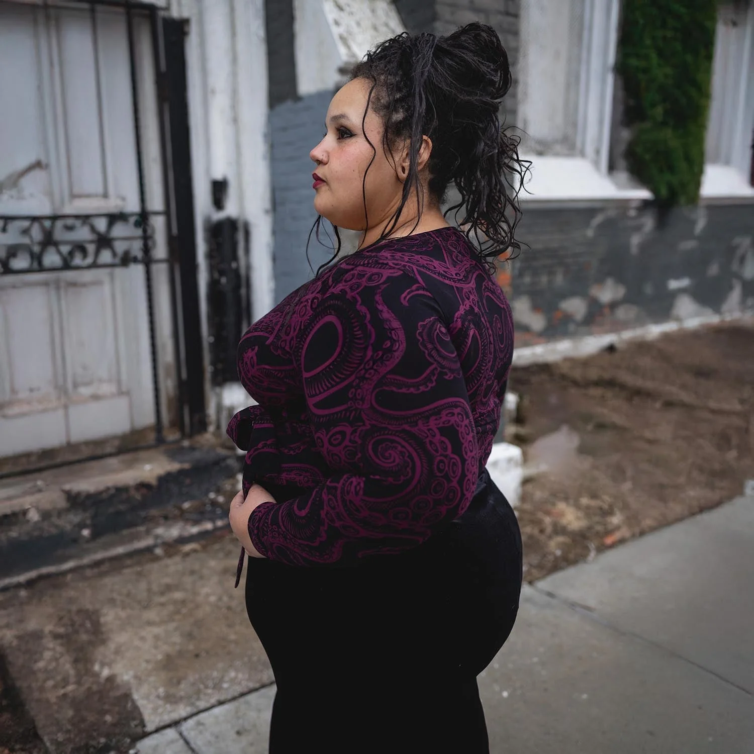 Organic Cotton Wrap Top - Kraken's Embrace - Image 8