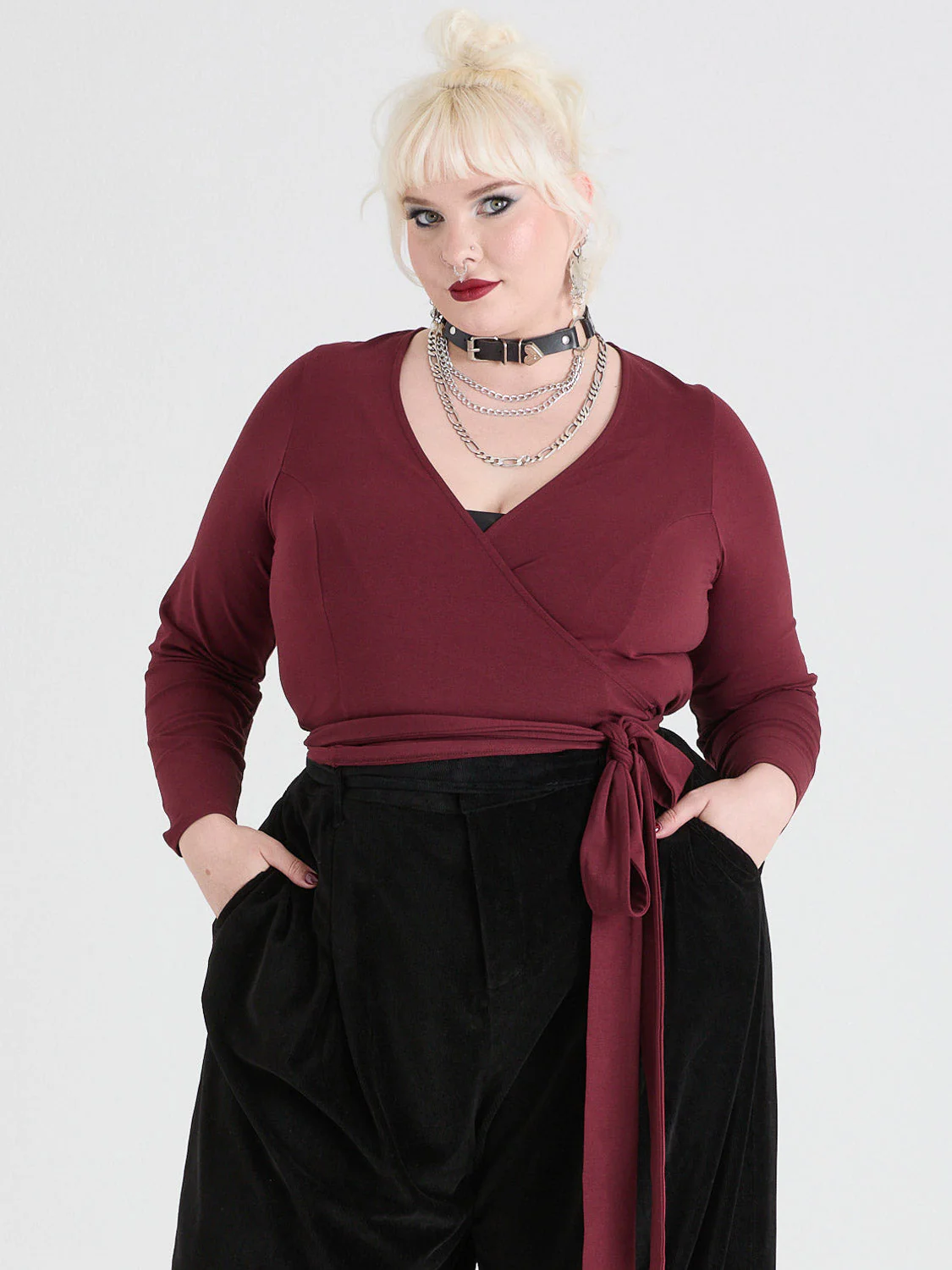 Organic Cotton Wrap Top - Roast - Image 4